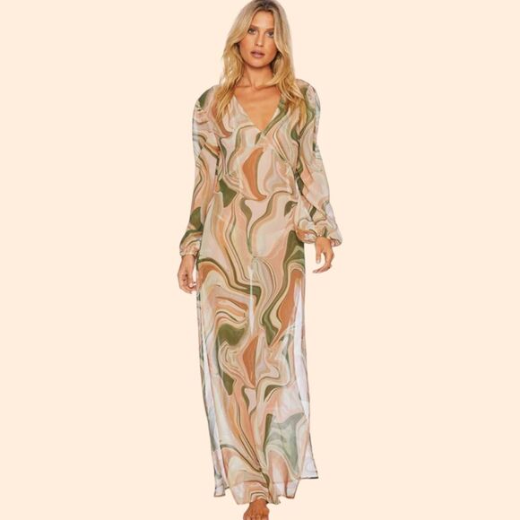 Beach Riot Marble Adele Coverup Dress - Picture 1 of 7
